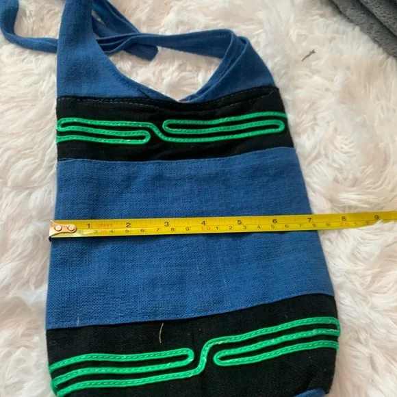 Blue Elephant Embroidered Backpack - Picture 3 of 5